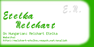 etelka melchart business card